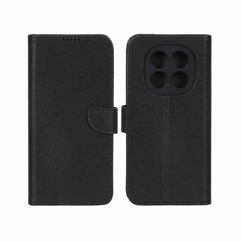کیف چرمی موبایل مگنتی محافظ لنزدار KRF مدل Xiaomi Redmi Note 15 - مشکی