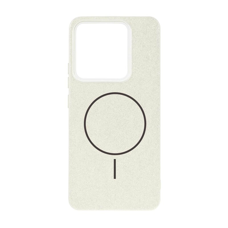 قاب اکلیلی پشت سخت طرح مگ سیف Xiaomi Redmi Note 14 4G - کرم