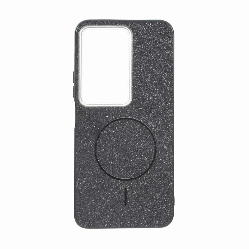 قاب اکلیلی پشت سخت طرح مگ سیف Xiaomi Redmi 15 4G - مشکی