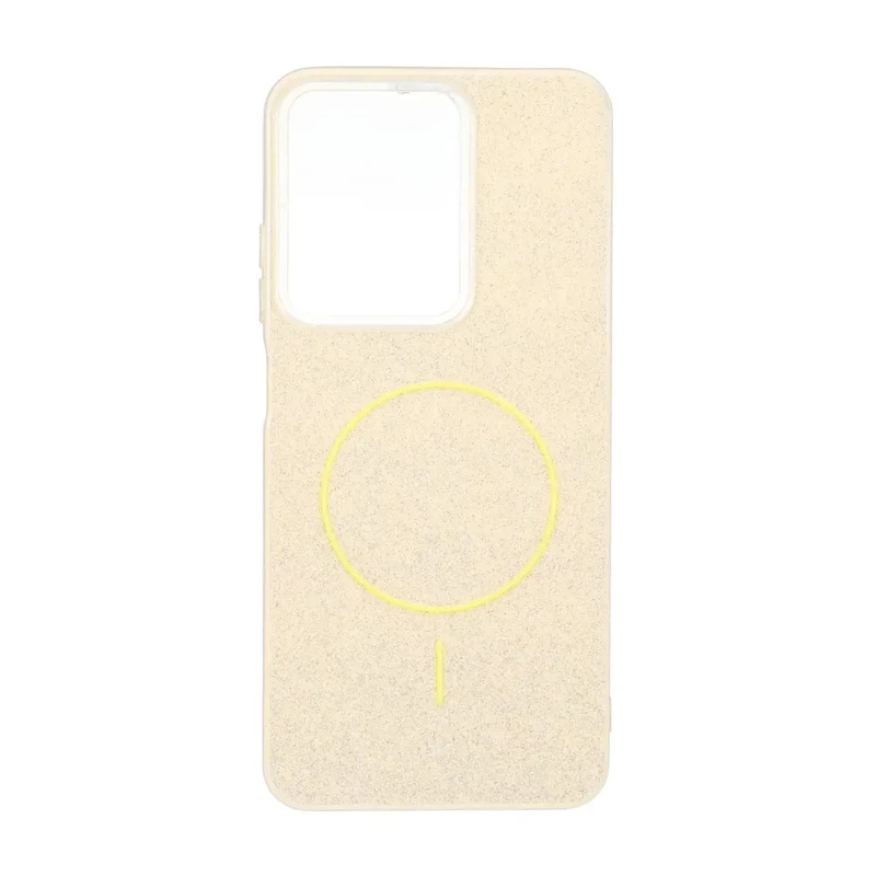 قاب اکلیلی پشت سخت طرح مگ سیف Xiaomi Redmi A5 / Poco C71 - زرد