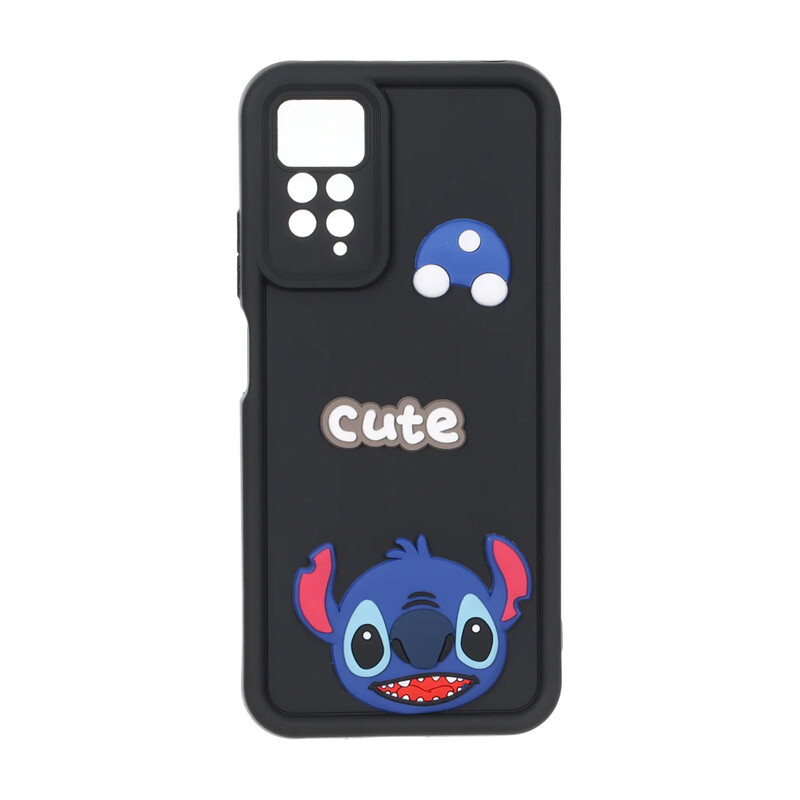 قاب Solid Case عروسک برجسته محافظ لنزدار Xiaomi Redmi Note 12 Pro 4G / Redmi Note 11 Pro - مشکی