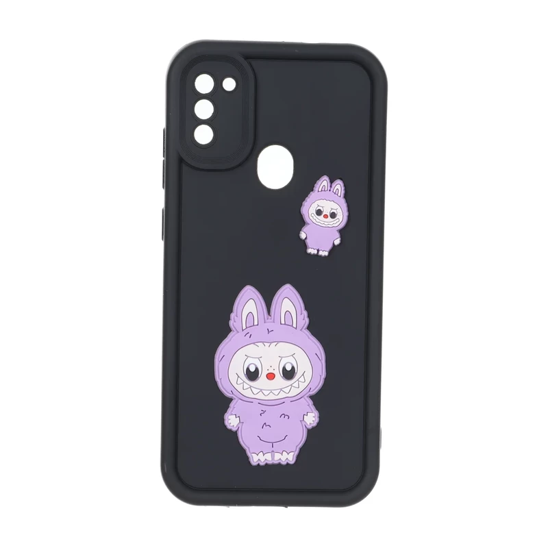 قاب Solid Case عروسک برجسته محافظ لنزدار Samsung Galaxy A11 / M11 - مشکی کد 1