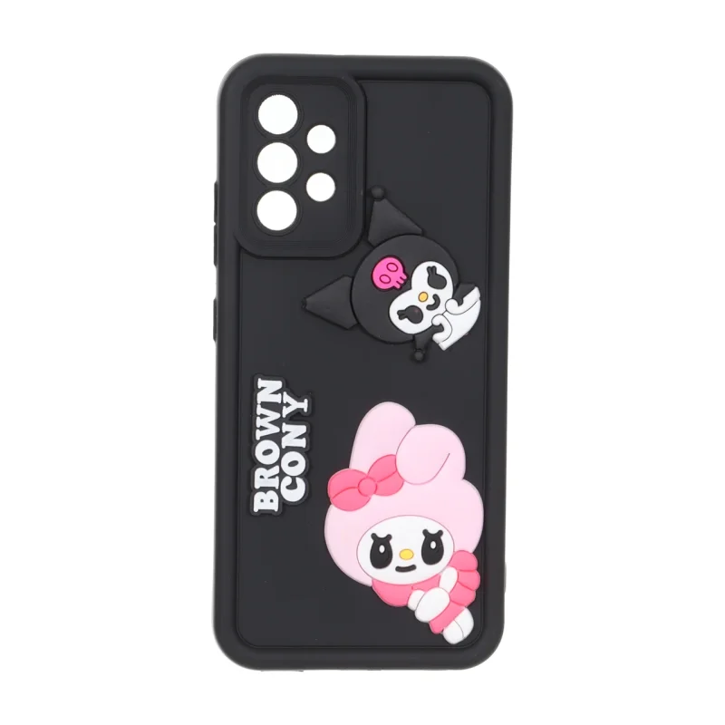 قاب Solid Case عروسک برجسته محافظ لنزدار Samsung Galaxy A32 4G - مشکی کد 2