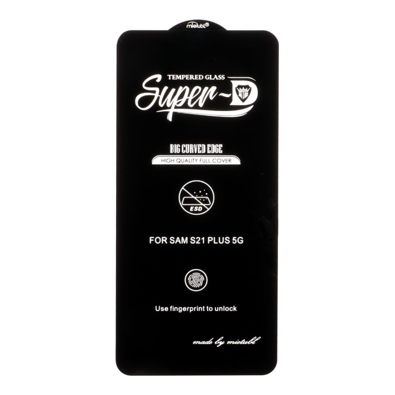 محافظ صفحه نمایش شیشه ای Samsung Galaxy S21 Plus - Full Cover Super D Mietubl - ESD