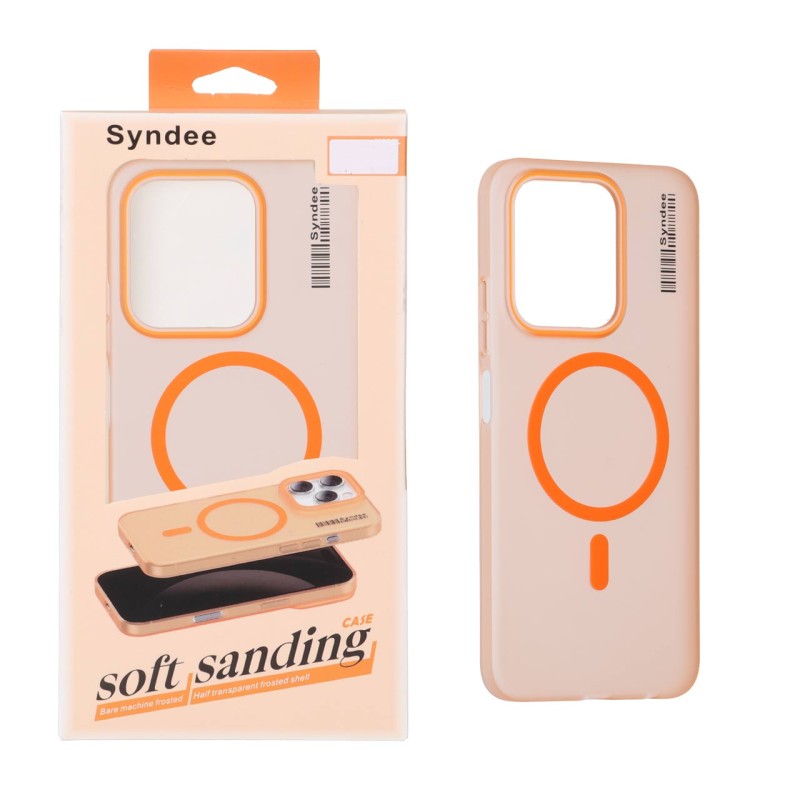 قاب اورجینال Syndee مات Magsafe مدل Xiaomi Redmi 15C / Poco C85 - نارنجی (پک دار)