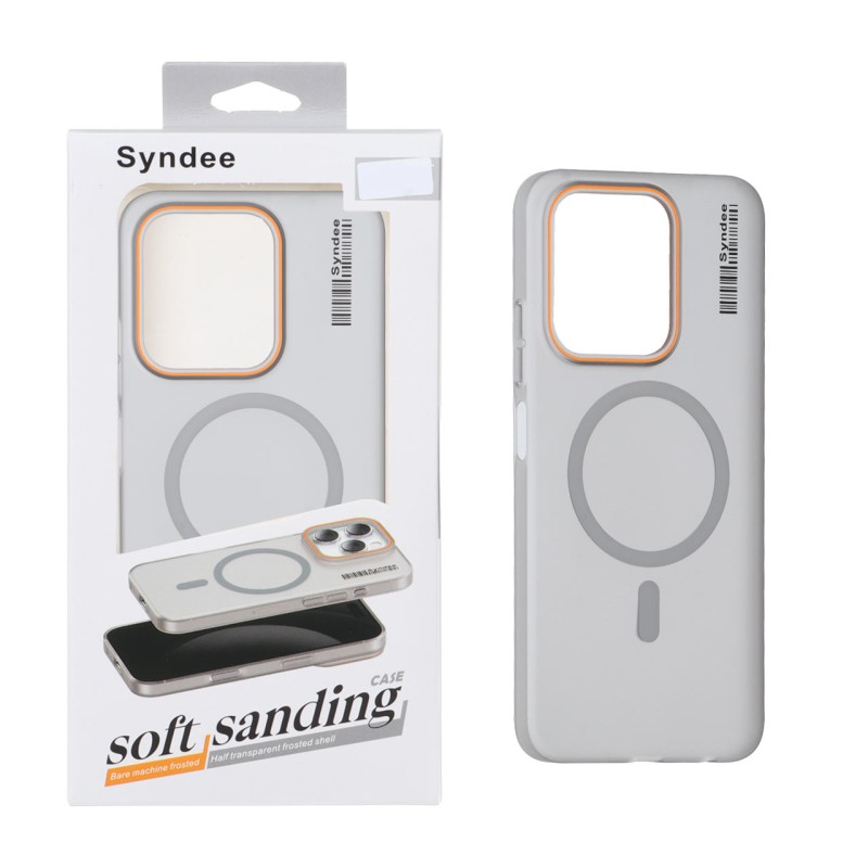 قاب اورجینال Syndee مات Magsafe مدل Xiaomi Redmi 15C / Poco C85 - خاکستری (پک دار)