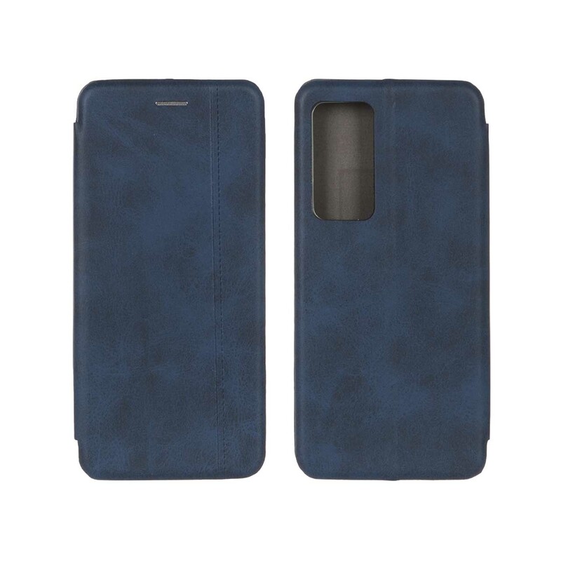 کیف چرمی موبایل مغناطیسی Xiaomi Mi 12T / Mi 12T Pro / Redmi K50 - سرمه ای