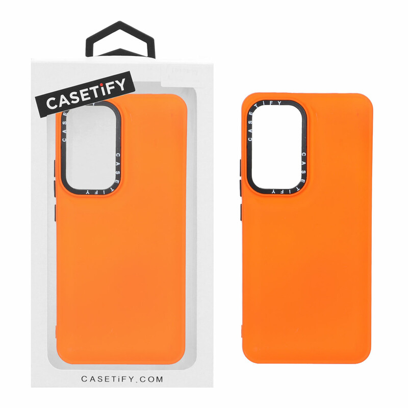 قاب casetify پافر ساده Xiaomi Mi 12T / Mi 12T Pro / Redmi K50 - نارنجی (پک دار)