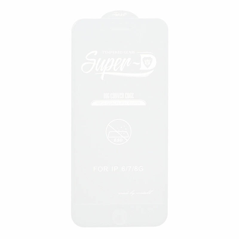 محافظ صفحه نمایش شیشه ای Apple iPhone 6 / iPhone 7 / iPhone 8 / iPhone SE (2020) / SE (2022) - Full Cover Super D Mietubl - ESD - سفید (بدون پک) - NTC ORG