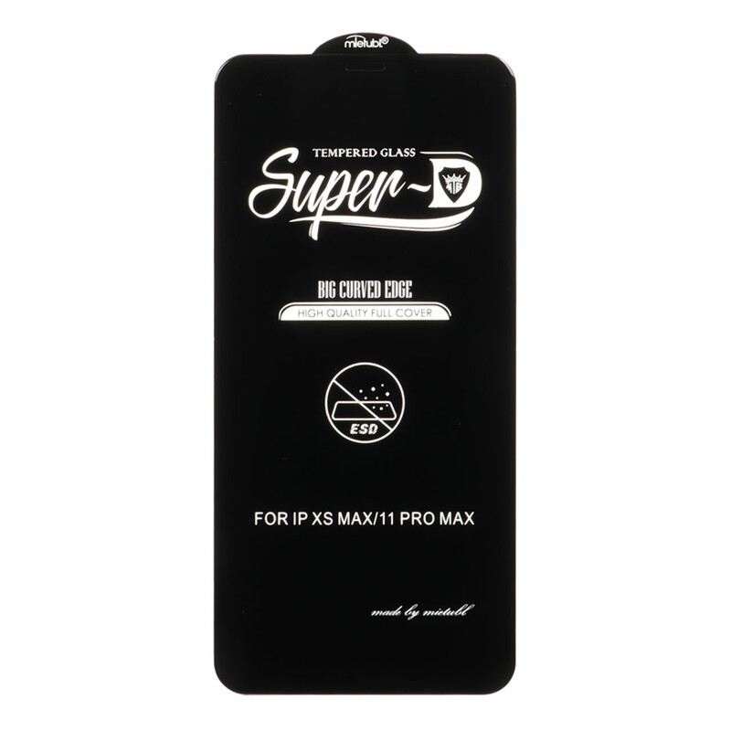 محافظ صفحه نمایش شیشه ای Apple iPhone 11 Pro Max / iPhone X Max / iPhone Xs Max - Full Cover Super D Mietubl - ESD - مشکی (بدون پک) - NTC ORG