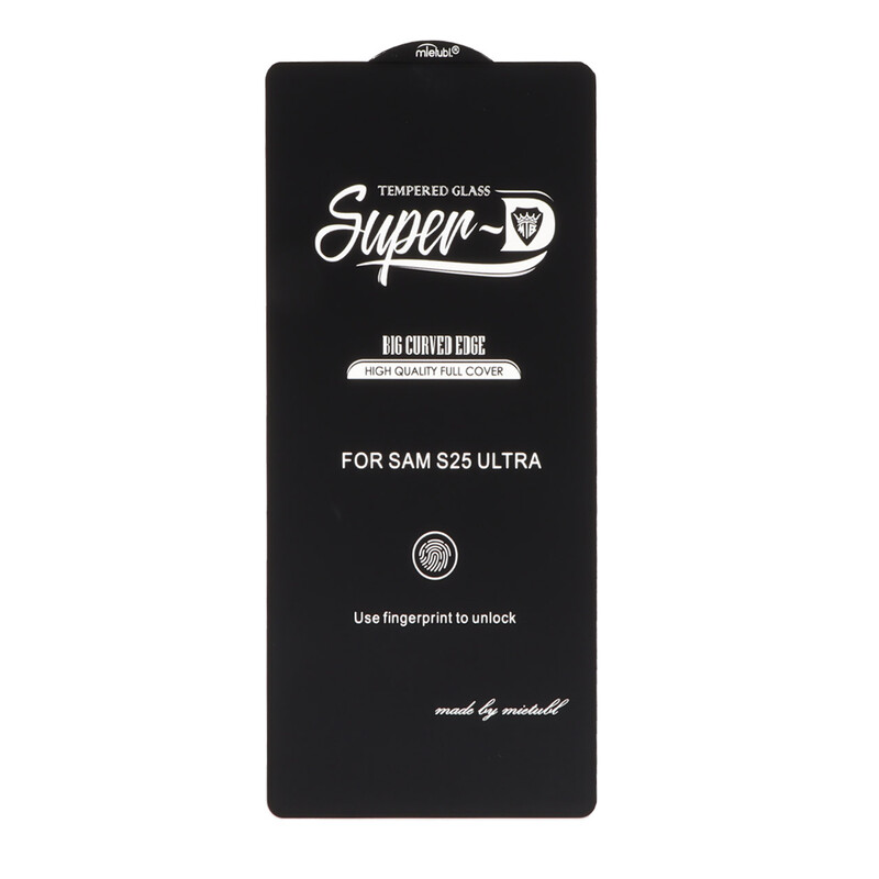 محافظ صفحه نمایش شیشه ای Samsung Galaxy S25 Ultra - Full Cover Super D Mietubl-ESD (بدون پک) - مشکی