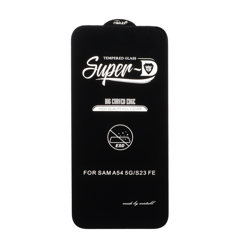 محافظ صفحه نمایش شیشه ای Samsung Galaxy S23 FE / A54 / Honor 400 - Full Cover Super D Mietubl - ESD - مشکی (بدون پک) - NTC ORG