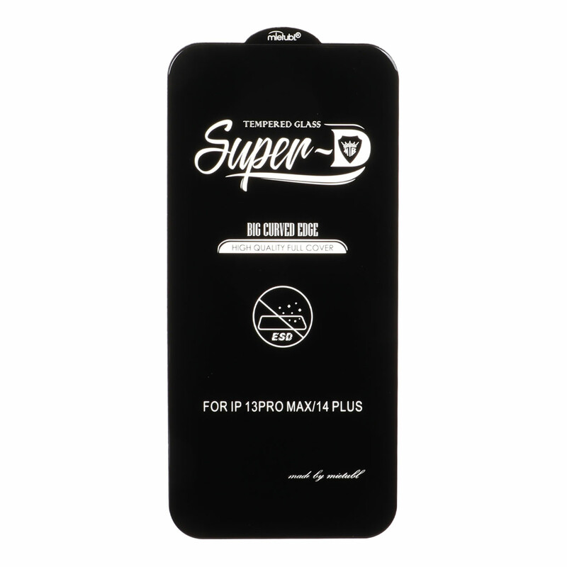 محافظ صفحه نمایش شیشه ای Apple iPhone 13 Pro Max - Full Cover Super D Mietubl - ESD - مشکی (بدون پک) - NTC ORG