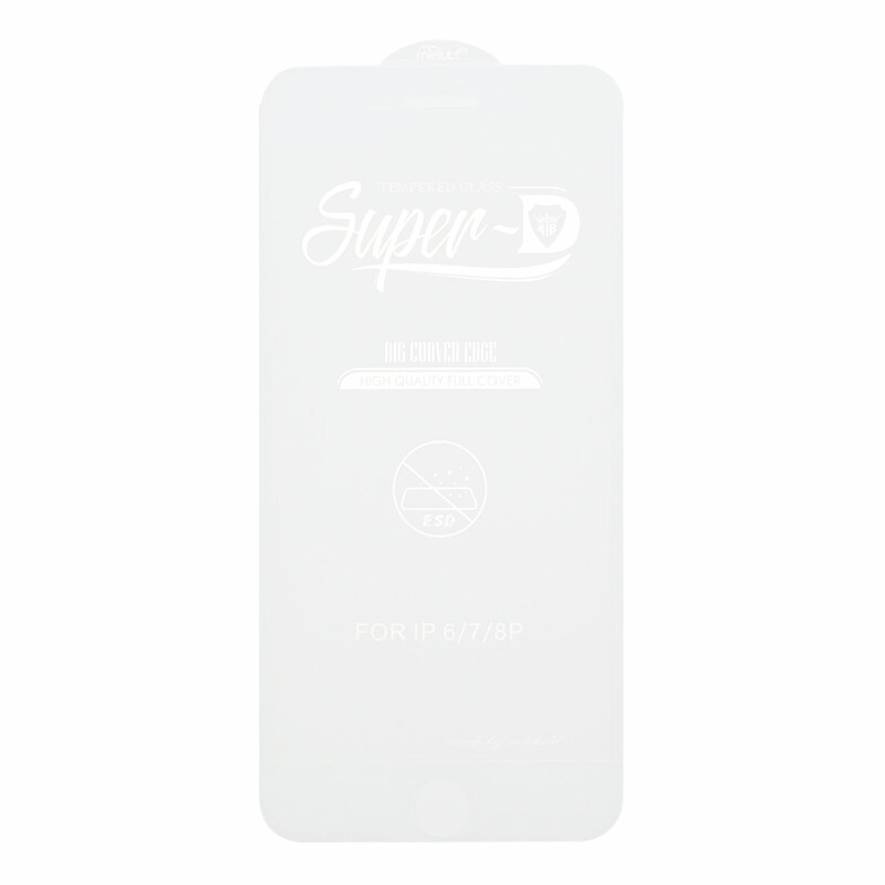 محافظ صفحه نمایش شیشه ای Apple iPhone 6 ‌Plus / iPhone 6S Plus / iPhone 7 Plus / iPhone 8 Plus - Full Cover Super D Mietubl - ESD - سفید (بدون پک) - NTC ORG
