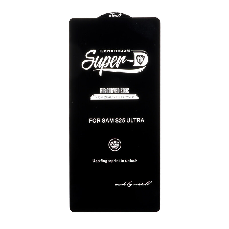 محافظ صفحه نمایش شیشه ای Samsung Galaxy S25 Ultra - Full Cover Super D Mietubl - ESD - مشکی (بدون پک) - NTC ORG