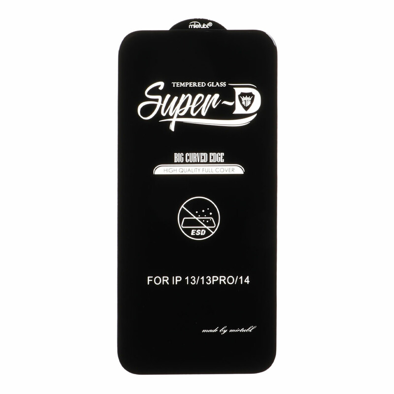 محافظ صفحه نمایش شیشه ای Apple iPhone 13 / iPhone 13 Pro / iPhone 14 / 16e - Full Cover Super D Mietubl - ESD - مشکی (بدون پک) - NTC ORG