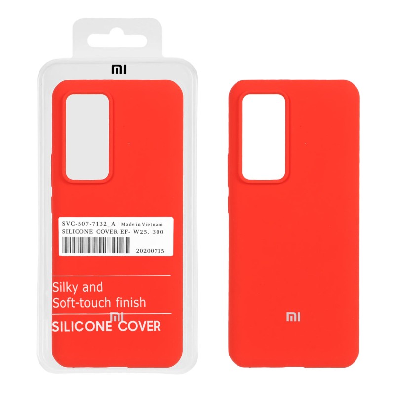 قاب سیلیکونی پاک کنی اورجینال درجه یک Xiaomi Mi 12T / Mi 12T Pro / Redmi K50 - قرمز (پک دار)
