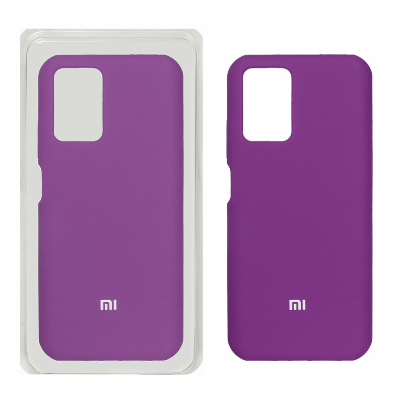 قاب سیلیکونی پاک کنی اورجینال Xiaomi Redmi Note 10 4G / Redmi Note 10S / Poco M5S - ارغوانی (پک اصلی)