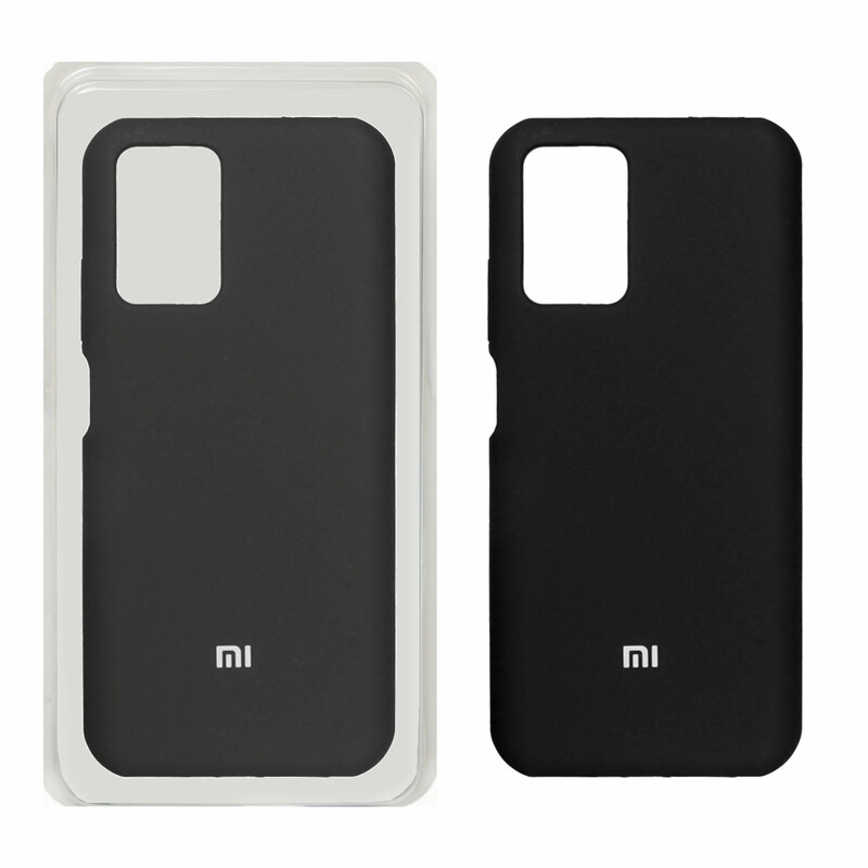 قاب سیلیکونی پاک کنی اورجینال Xiaomi Redmi Note 10 4G / Redmi Note 10S / Poco M5S - مشکی (پک اصلی)