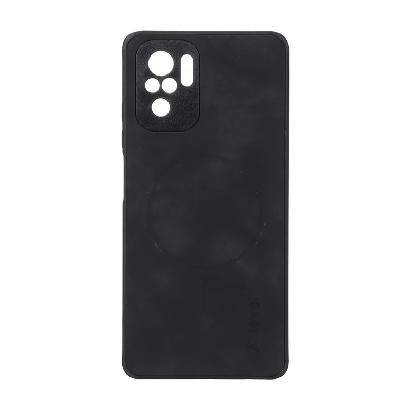 قاب Xlevel جیر طرح مگ سیف محافظ لنزدار Xiaomi Redmi Note 10 4G / Redmi Note 10S / Poco M5S - مشکی