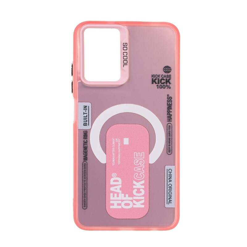 قاب SO COOL طرح مگ سیف Kick Case مدل Xiaomi Redmi Note 10 4G / Redmi Note 10S / Poco M5S - صورتی