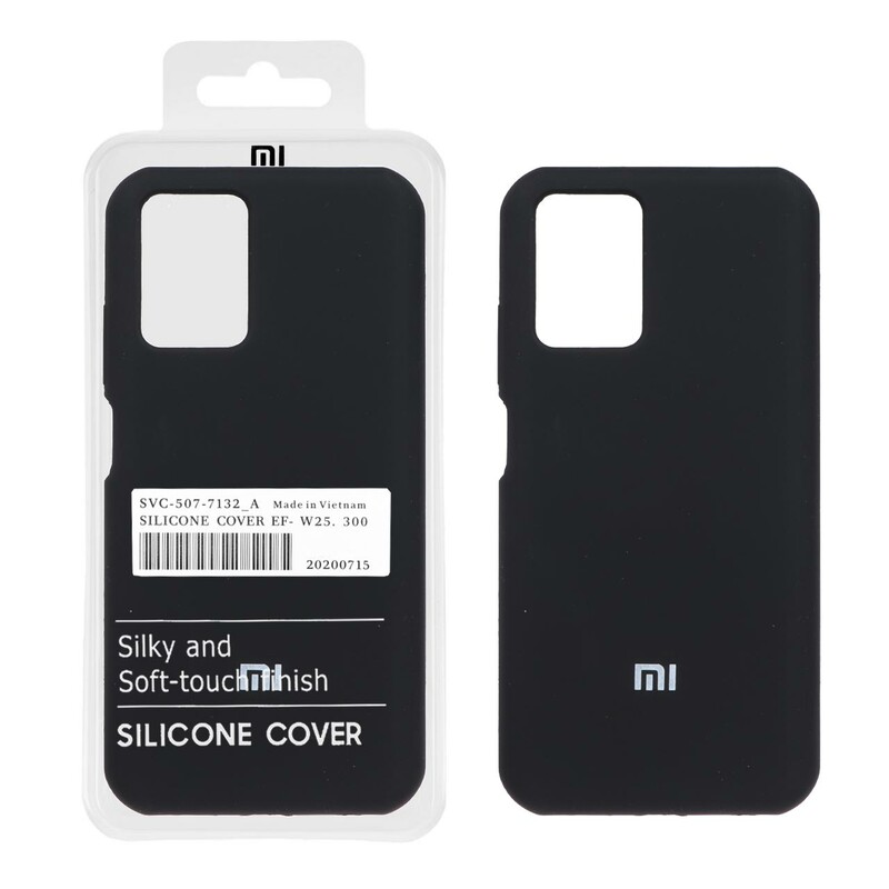 قاب سیلیکونی پاک کنی اورجینال درجه یک Xiaomi Redmi Note 10 4G / Redmi Note 10S / Poco M5S - مشکی (پک دار)
