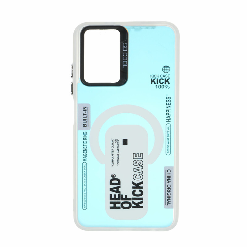 قاب SO COOL طرح مگ سیف Kick Case مدل Xiaomi Redmi Note 10 4G / Redmi Note 10S / Poco M5S - هفت رنگ