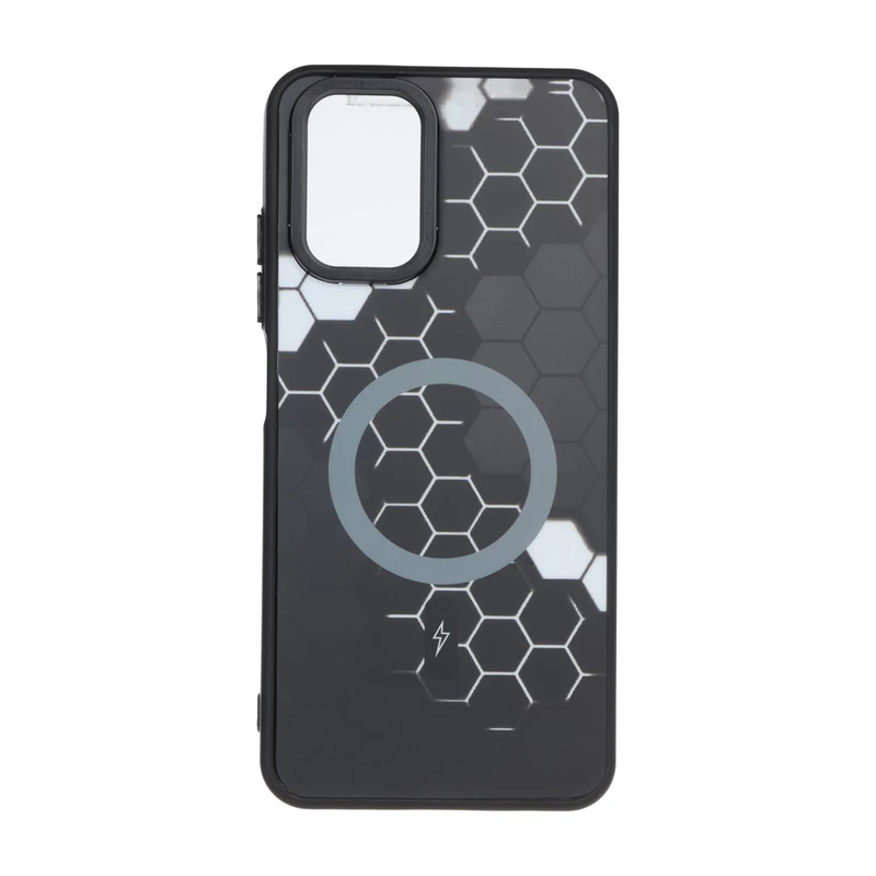 قاب Hexagon طرح مگ سیف Xiaomi Redmi Note 10 4G / Redmi Note 10S / Poco M5S - سفید