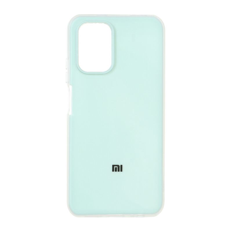 قاب دو لایه مات لوگودار Xiaomi Redmi Note 10 4G / Redmi Note 10S / Poco M5S - سبز
