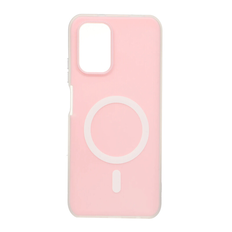 قاب دو لایه مات طرح مگ سیف Xiaomi Redmi Note 10 4G / Redmi Note 10S / Poco M5S - صورتی