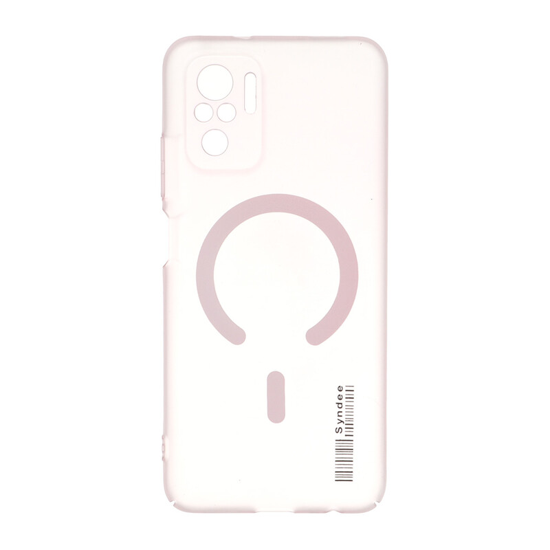 قاب Syndee مات طرح مگ سیف Xiaomi Redmi Note 10 4G / Redmi Note 10S / Poco M5S - صورتی