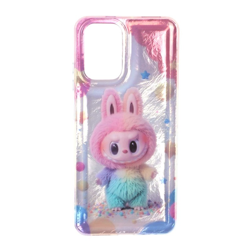 قاب اطلسی Labubu دور ژله ای Xiaomi Redmi Note 10 4G / Redmi Note 10S / Poco M5S - طرح 222