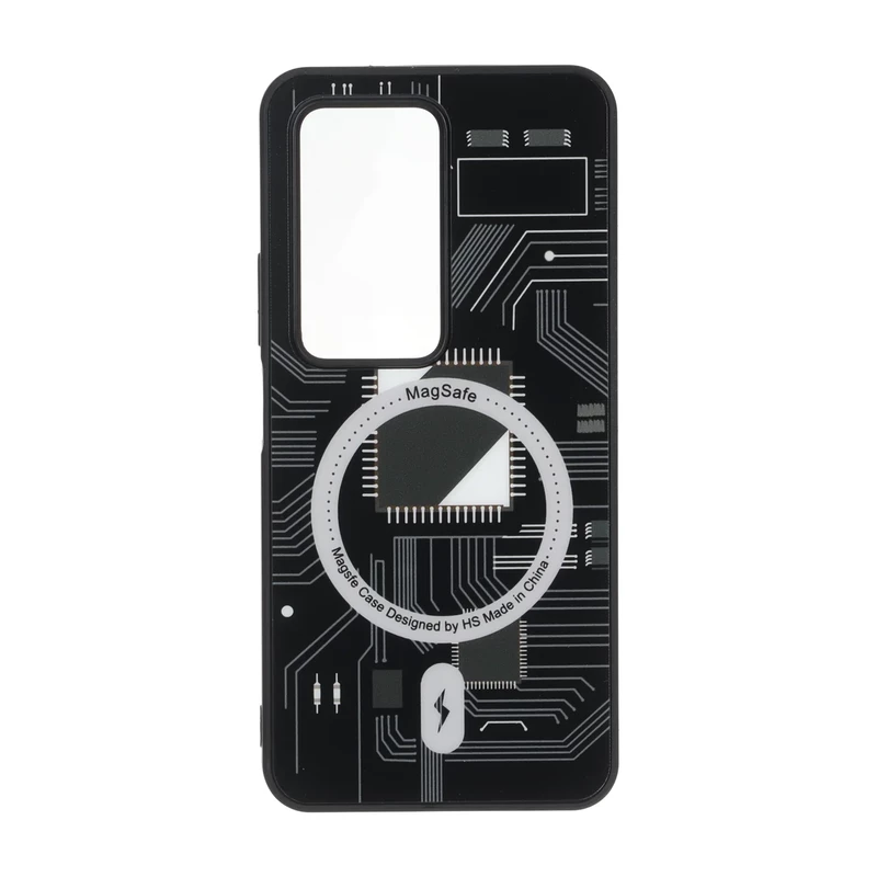 قاب تکنولوژی مات طرح مگ سیف Xiaomi Redmi 15 4G - مشکی