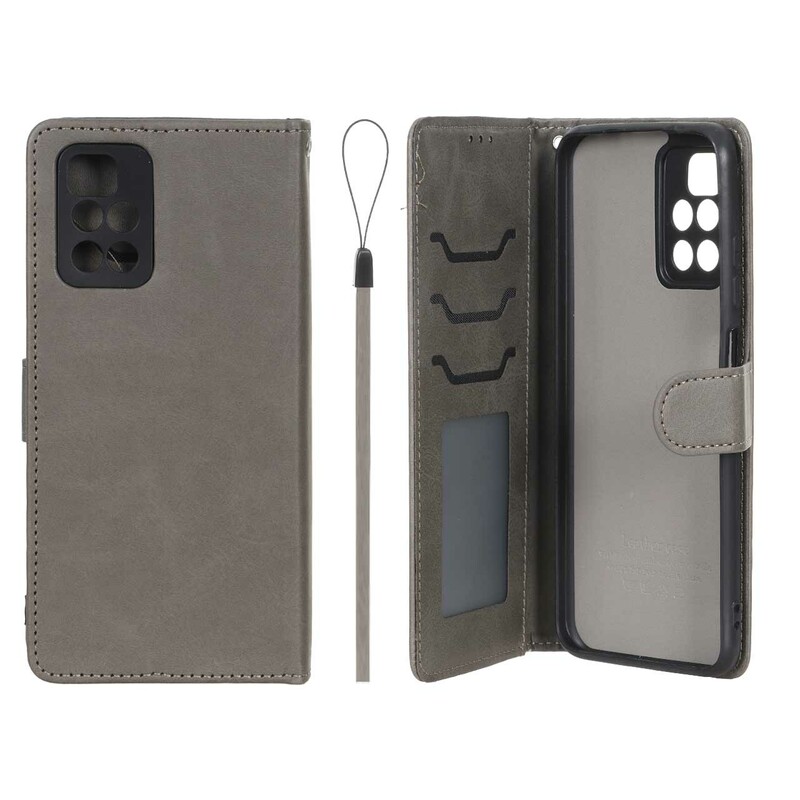 کیف موبایل مگنتی درجه یک داخل خز MNC Plus مدل Xiaomi Redmi 10 / Redmi 10 Prime - خاکستری