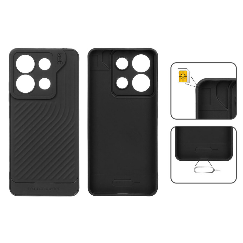 قاب Gear4 کبریتی Xiaomi Redmi Note 13 4G - مشکی