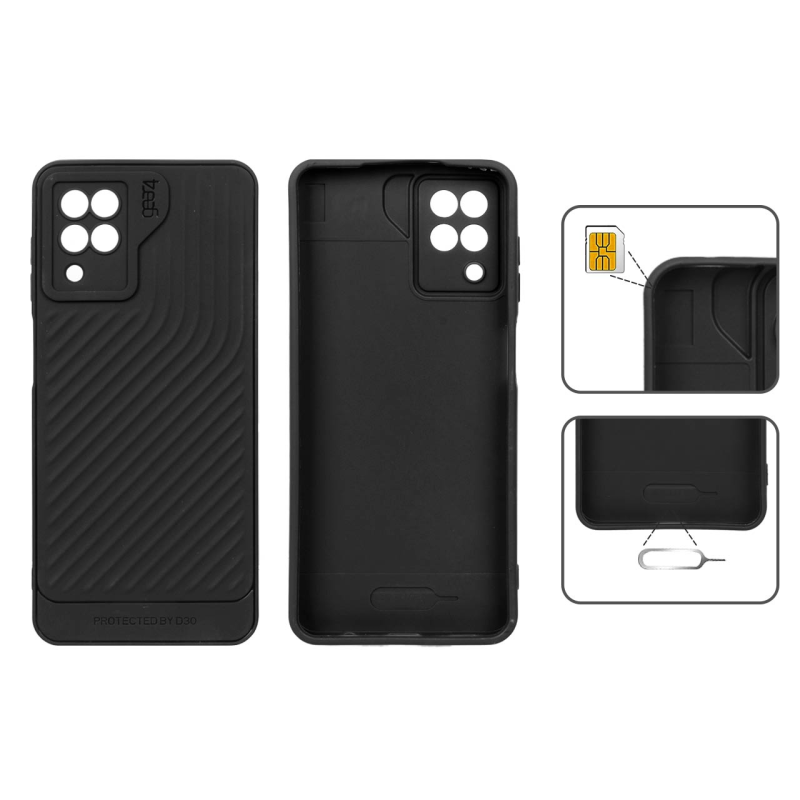 قاب Gear4 کبریتی Samsung Galaxy A12 / M12 / F12 - مشکی
