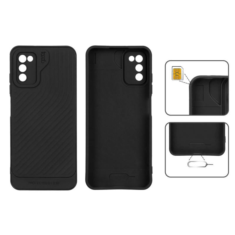 قاب Gear4 کبریتی Samsung Galaxy A03s / A02s - مشکی