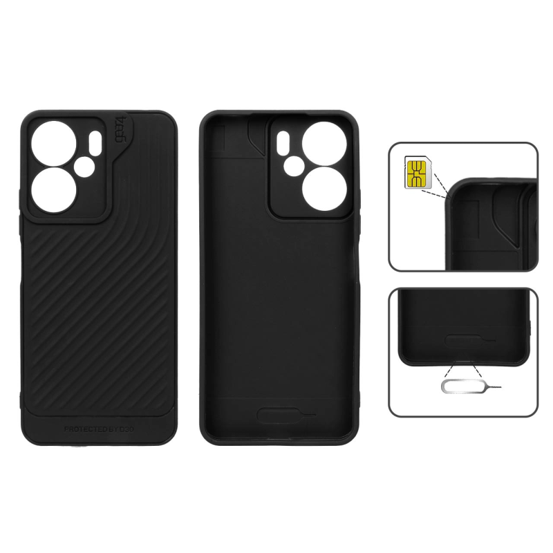 قاب Gear4 کبریتی Xiaomi Redmi 13C / Poco C65 - مشکی