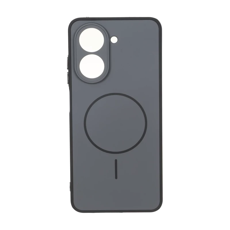 قاب Soft طرح مگ سیف محافظ لنزدار Xiaomi Redmi A5 / Poco C71 - خاکستری