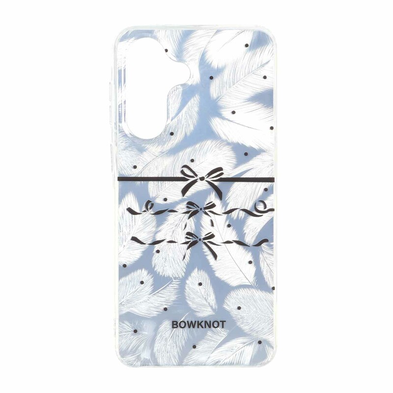قاب اطلسی دور ژله ای طرح پر Samsung Galaxy A57 - کد 56