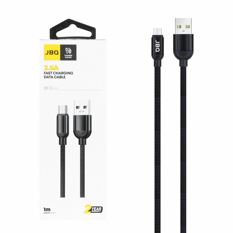 کابل شارژ فست اندروید JBQ مدل CA-610 - مشکی (گارانتی یکساله رصاصی)