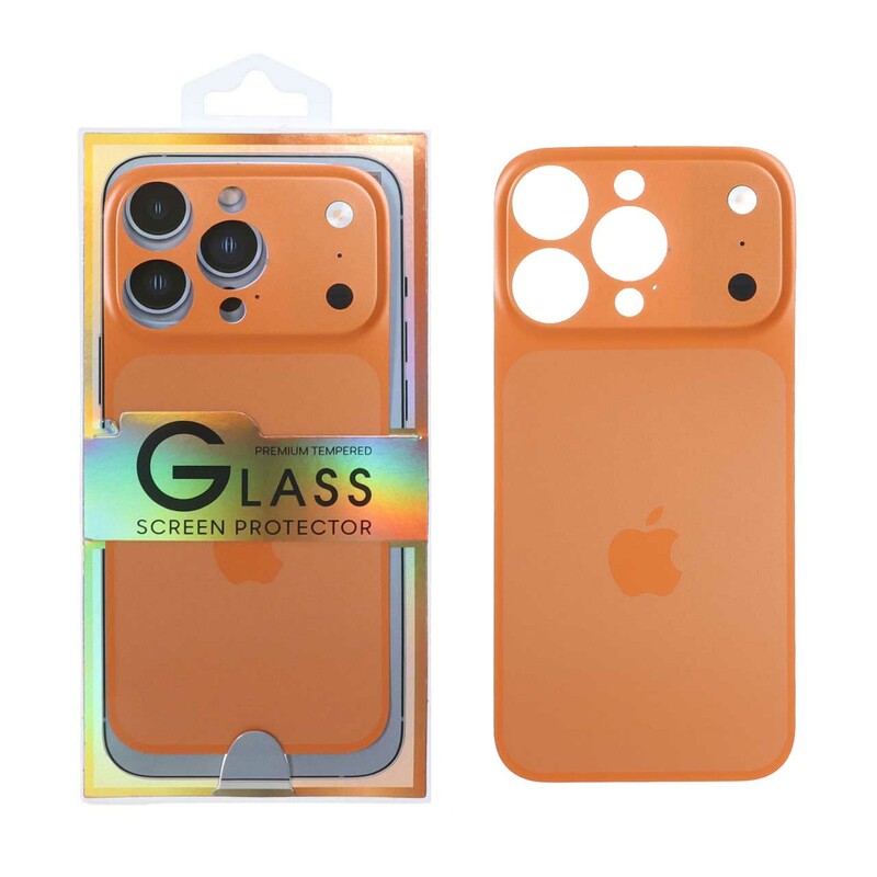 کاور تبدیل پشت گوشی مدل iPhone 16 Pro به Apple iPhone 17 Pro - نارنجی (پک دار)