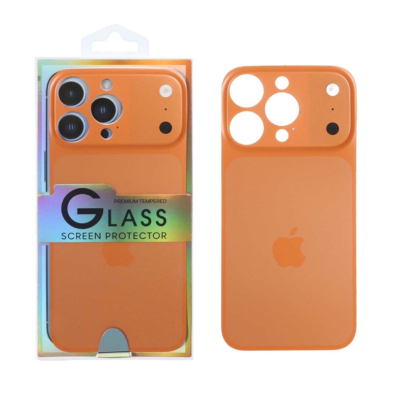 کاور تبدیل پشت گوشی مدل iPhone 14 Pro Max به Apple iPhone 17 Pro Max - نارنجی (پک دار)