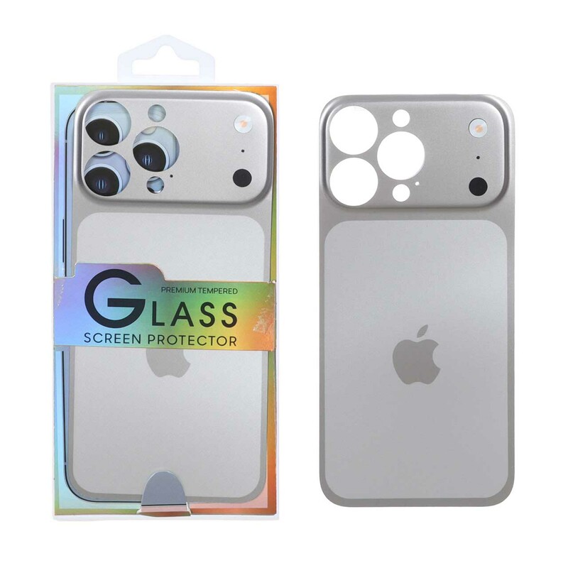 کاور تبدیل پشت گوشی مدل iPhone 14 Pro Max به Apple iPhone 17 Pro Max - نقره ای (پک دار)