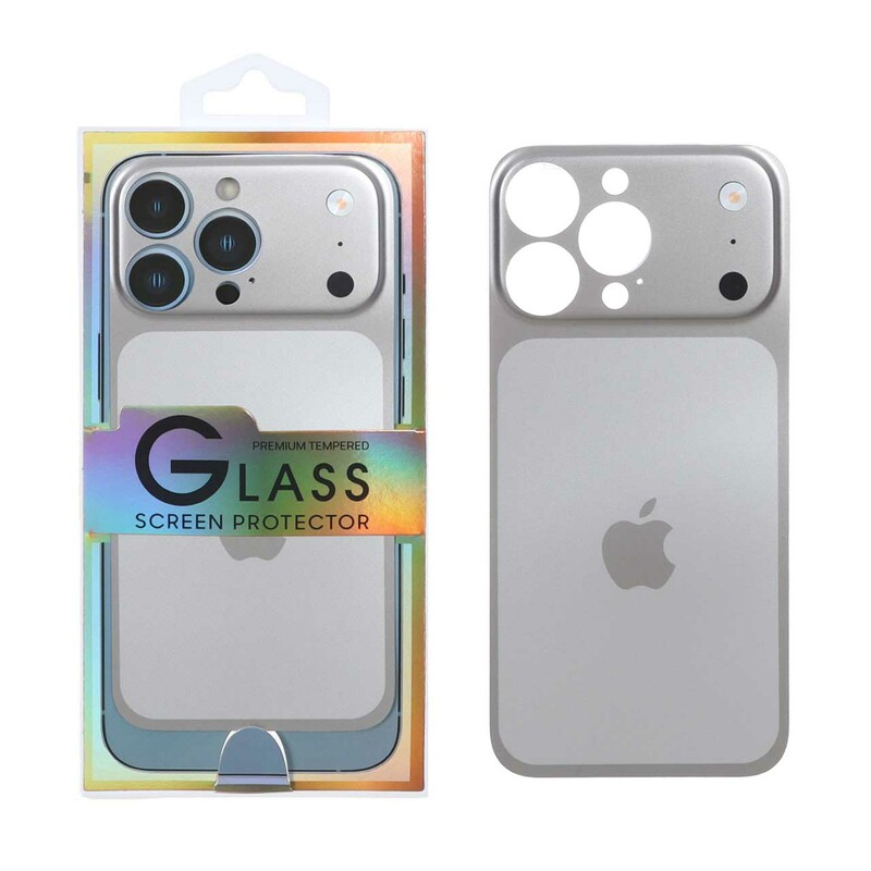 کاور تبدیل پشت گوشی مدل iPhone 13 Pro به Apple iPhone 17 Pro - نقره ای (پک دار)