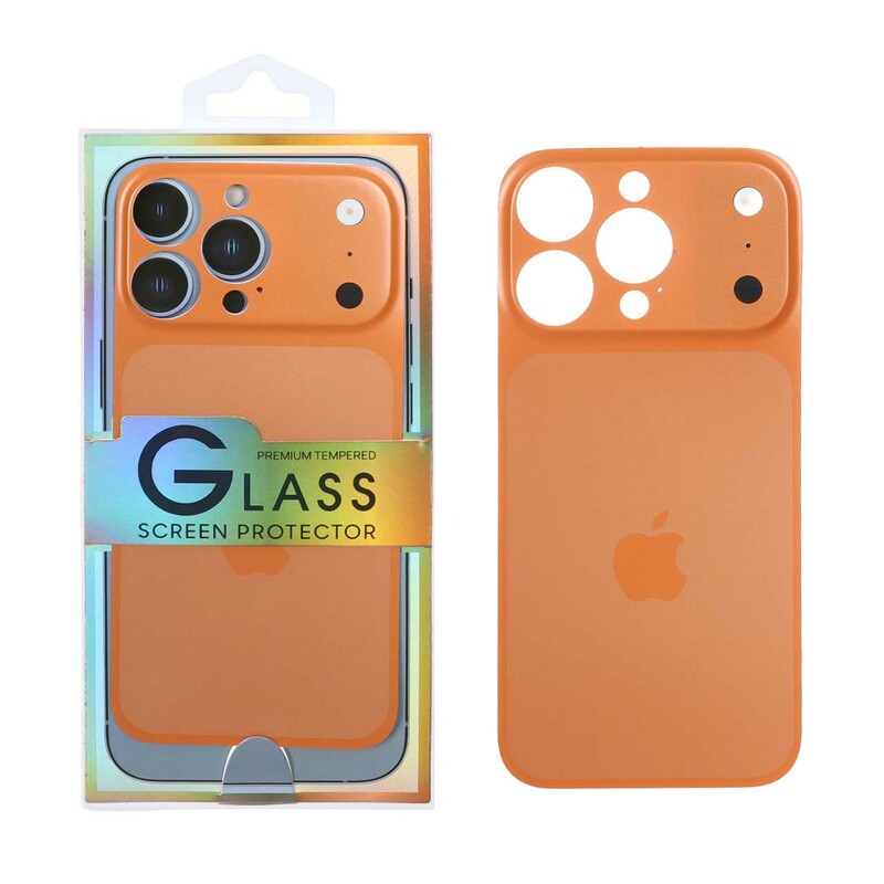کاور تبدیل پشت گوشی مدل iPhone 13 Pro به Apple iPhone 17 Pro - نارنجی (پک دار)