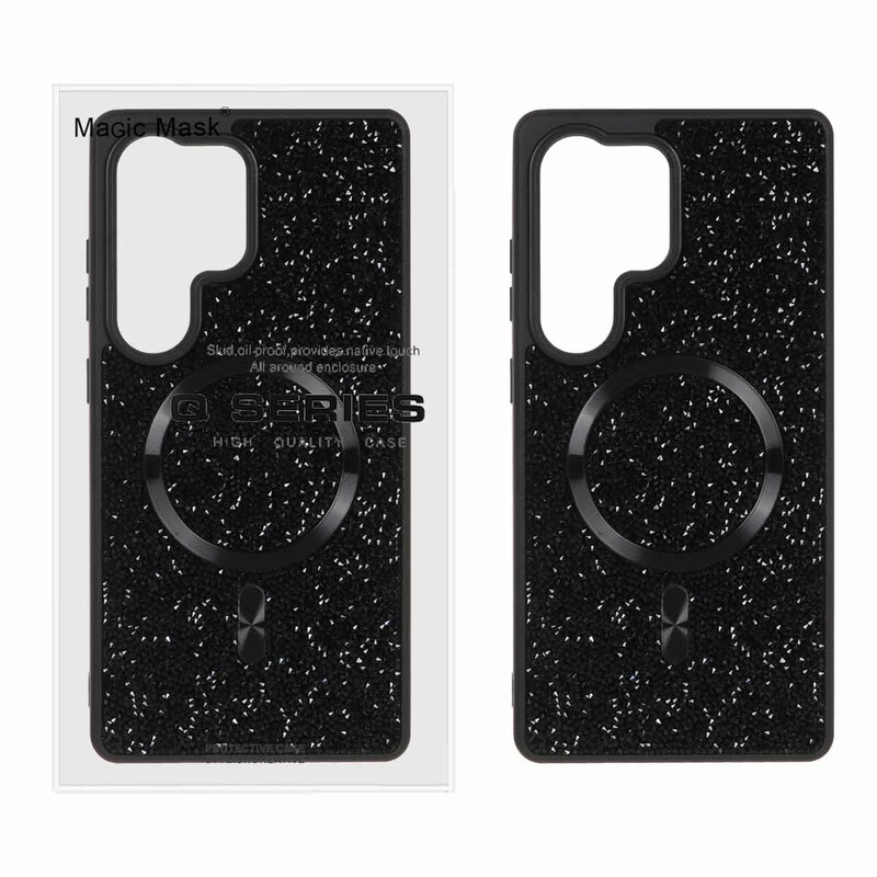 قاب اورجینال دیاموند Magsafe مدل Samsung Galaxy S25 Ultra - مشکی (پک دار)