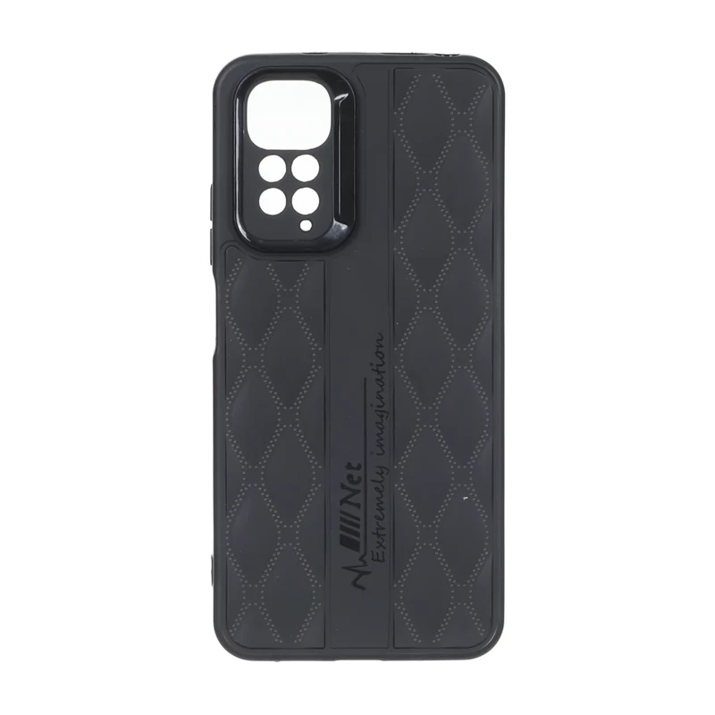 قاب پافر لوزی Imagination دور لنز براق Xiaomi Redmi Note 11 4G / Redmi Note 11S - مشکی