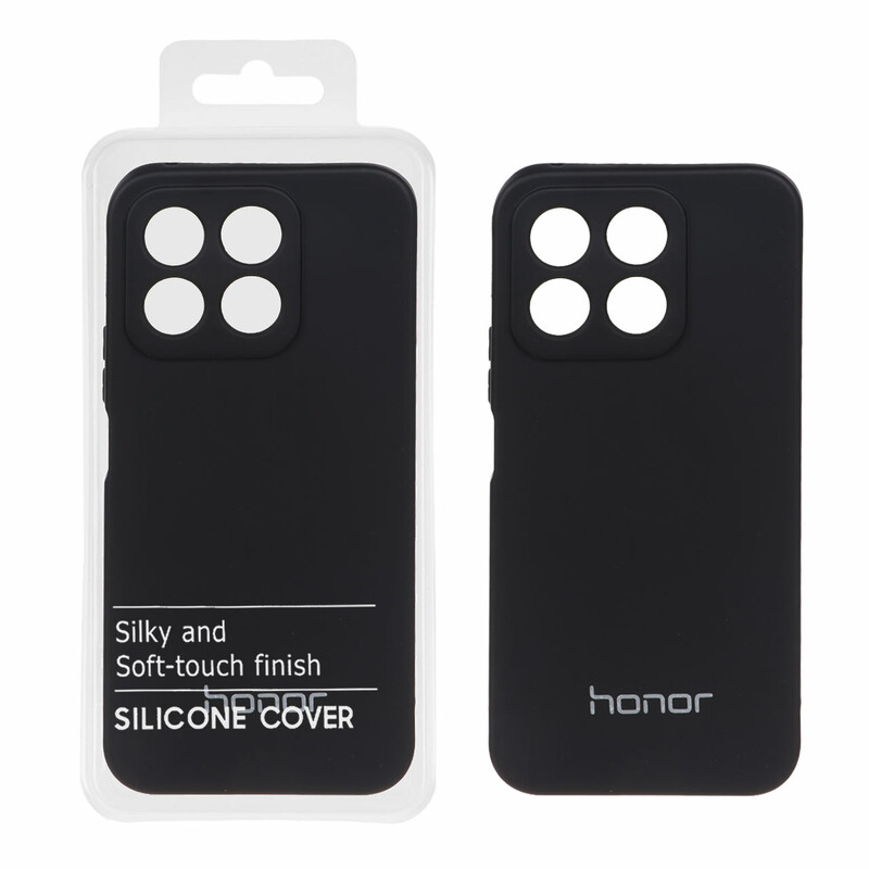 قاب نیو سیلیکون محافظ لنزدار RFF مدل Honor X8b - مشکی (پک دار)