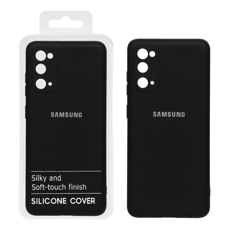 قاب نیو سیلیکون محافظ لنزدار RFF مدل Samsung S20 - مشکی (پک دار)